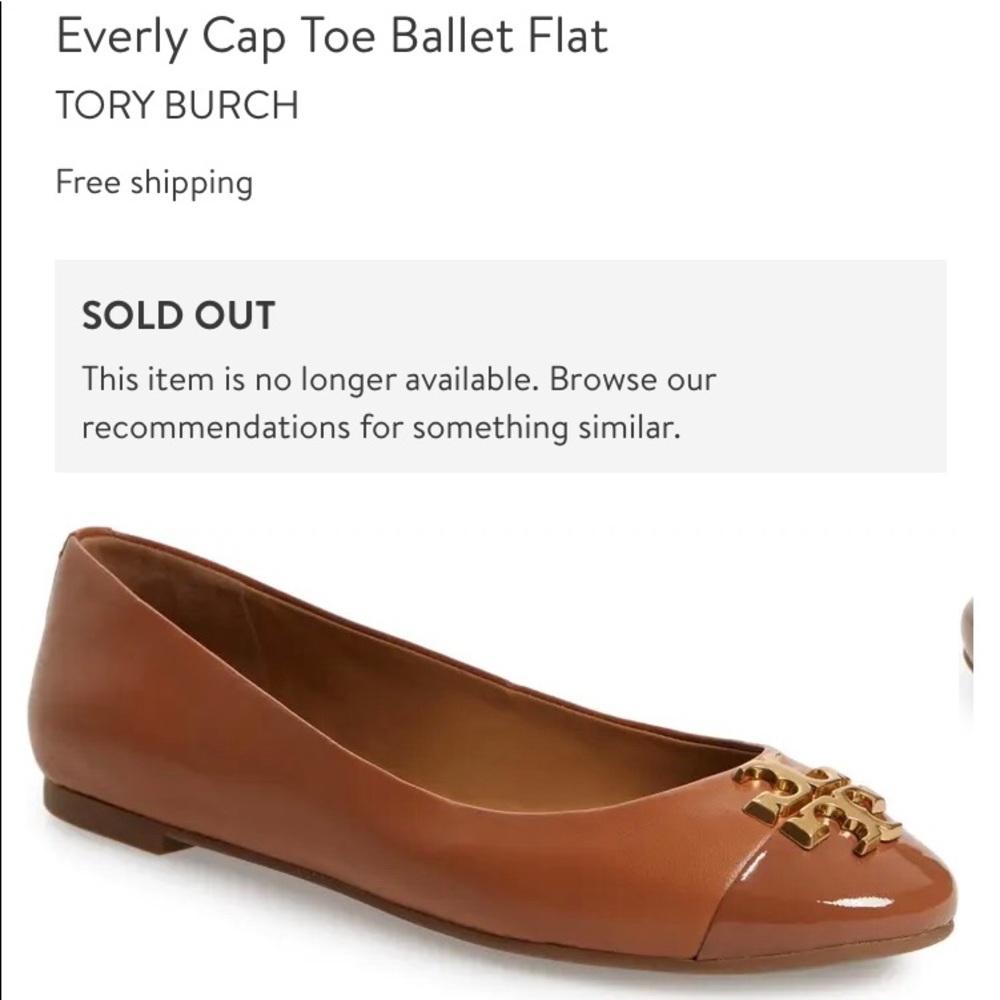 Tory Burch Everly Cap Toe Ballet Flat